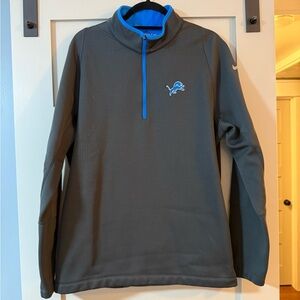 Nike Golf Tour Performance Detroit Lions Therma-Fit Quarter Zip Pullover